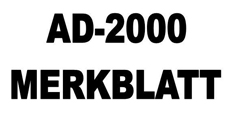 AD-2000 MERKBLATT
